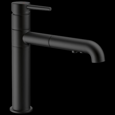 Delta Trinsic Single Handle Pull-Out Kitchen Faucet Matte Black 4159-BL-DST